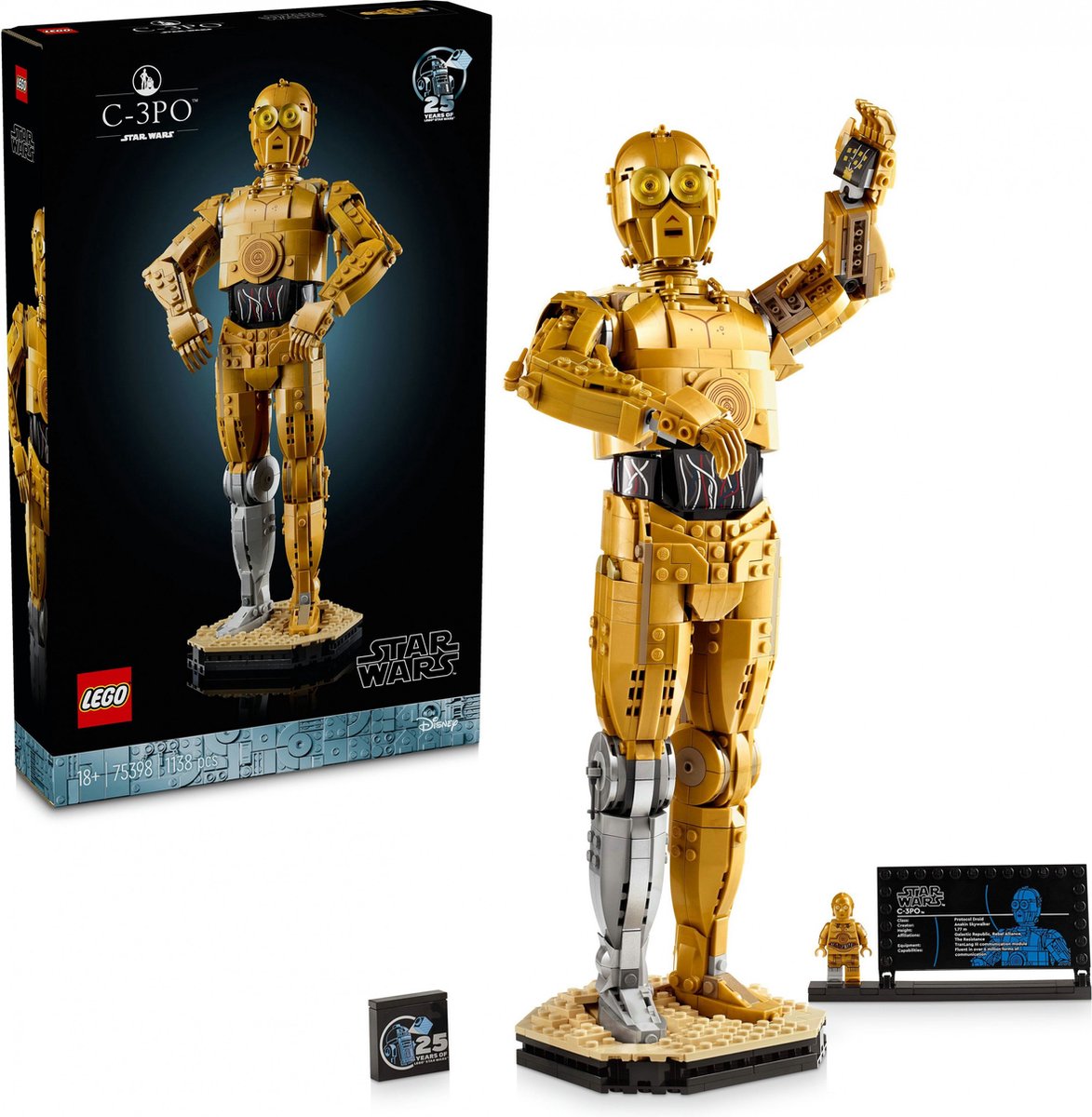 LEGO Star Wars - C-3PO Decoratie Bouwpakket met Droid Figuur - 75398 — afbeelding 10