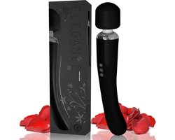 Sensual-U Elegance Curve - Fluisterstille Vibrator - Wand massager voor Clitorale stimulatie – Seksspeeltje met 8 snelheden en 20 standen – Zwart