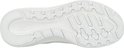 Witte sneakerzool met grof profiel.