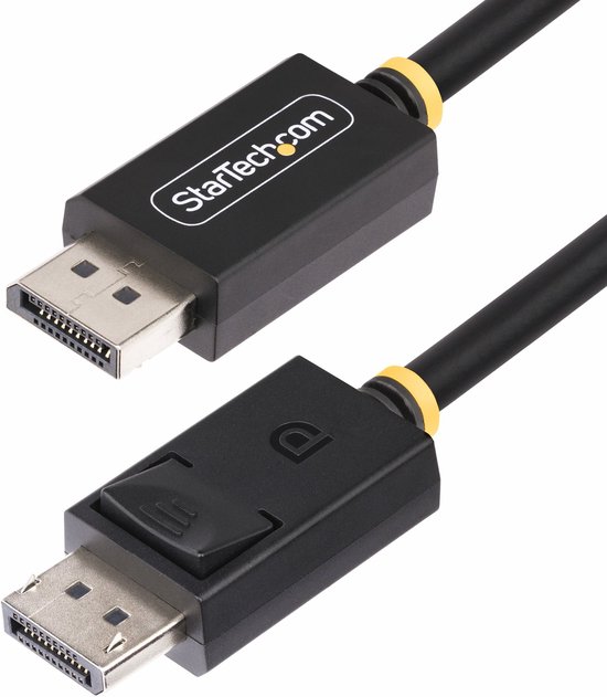 StarTech.com DP21-2M-DP40-CABLE - Câble DisplayPort DisplayPort (M) vers DisplayPort (M) - DisplayPort 2.1 - 2 m - passif, prend en charge 8k60 Hz, prend en charge 4k144 Hz, 1440p prend en charge 240 Hz, UHBR10, prise en charge HDR - noir