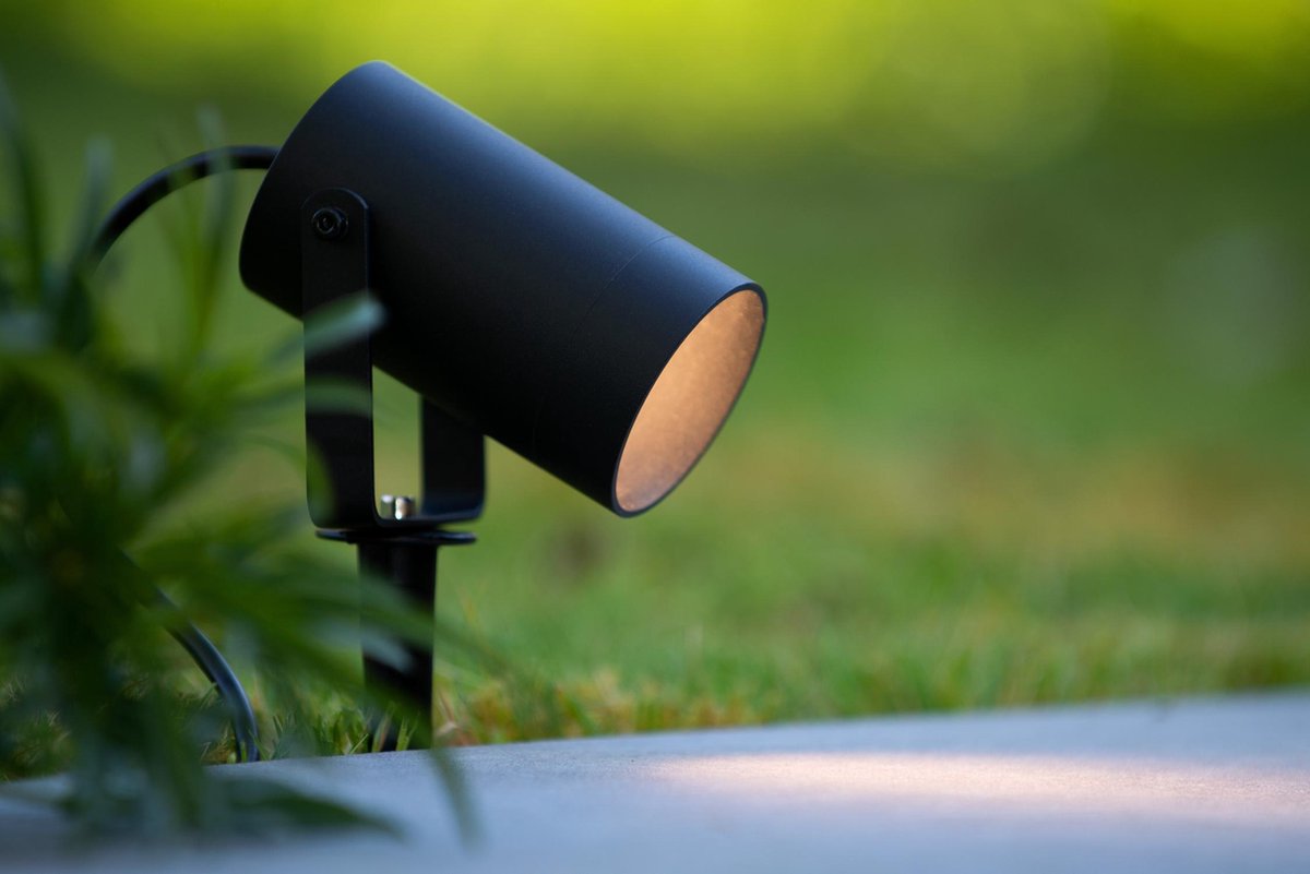 Lucide Taylor - Spot de jardin à piquer - Ø 10 cm - 1xGU10 - IP65 - Noir