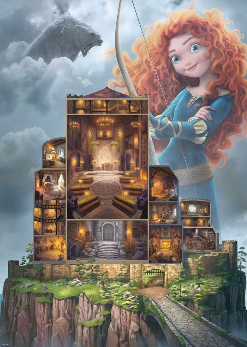 Ravensburger puzzel Disney Castles: Merida - Legpuzzel - 1000 stukjes — cadeau in Spellen & Speelgoed - foto 2