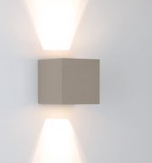 LED-Wandlampe Melina olivgrün Ausladung 12 cm Metall dimmbar