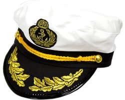Folat Kapiteinspet - matroos / schippers pet - volwassenen - carnaval - pride