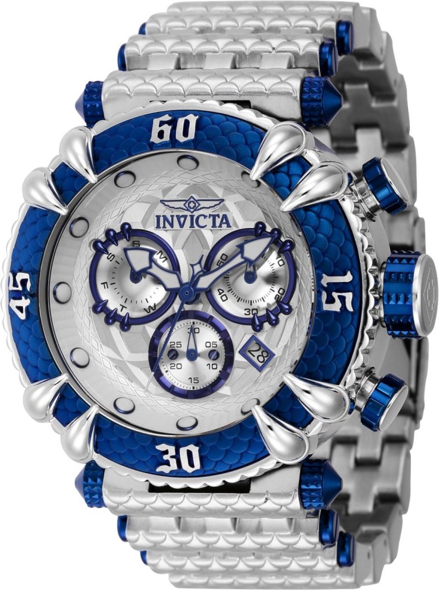 Invicta Subaqua 37563 Heren Horloge - Waterdicht - Analoog - Quartz Uurwerk - Roestvrij Staal met zilveren Wijzerplaat -52mm