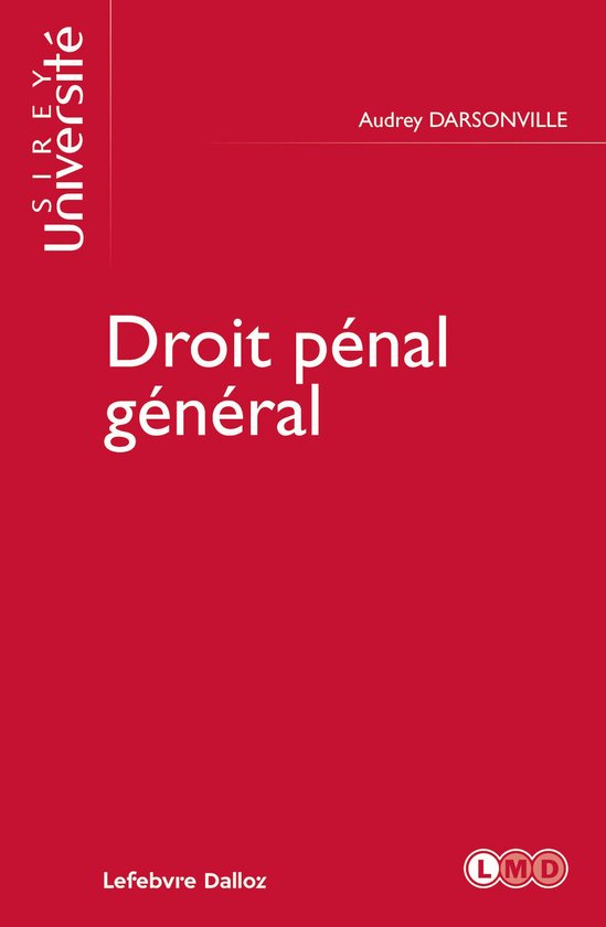 Université - Droit pénal général - cover