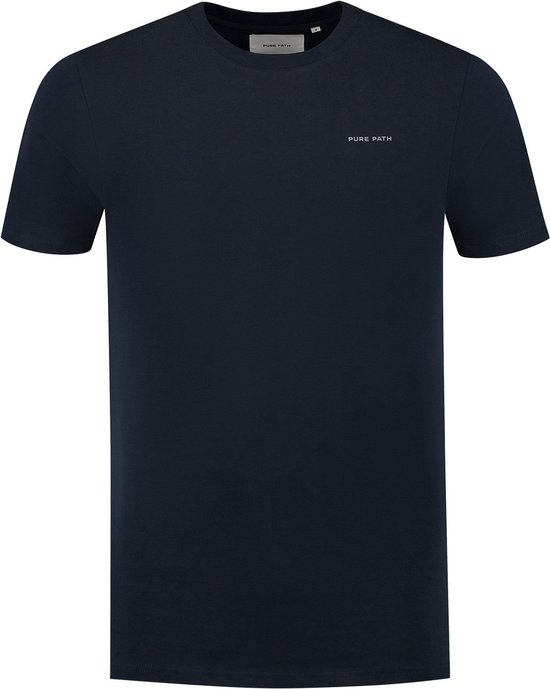 T-shirts coupe régulière Crewneck SS Marine (24030103 - 07)