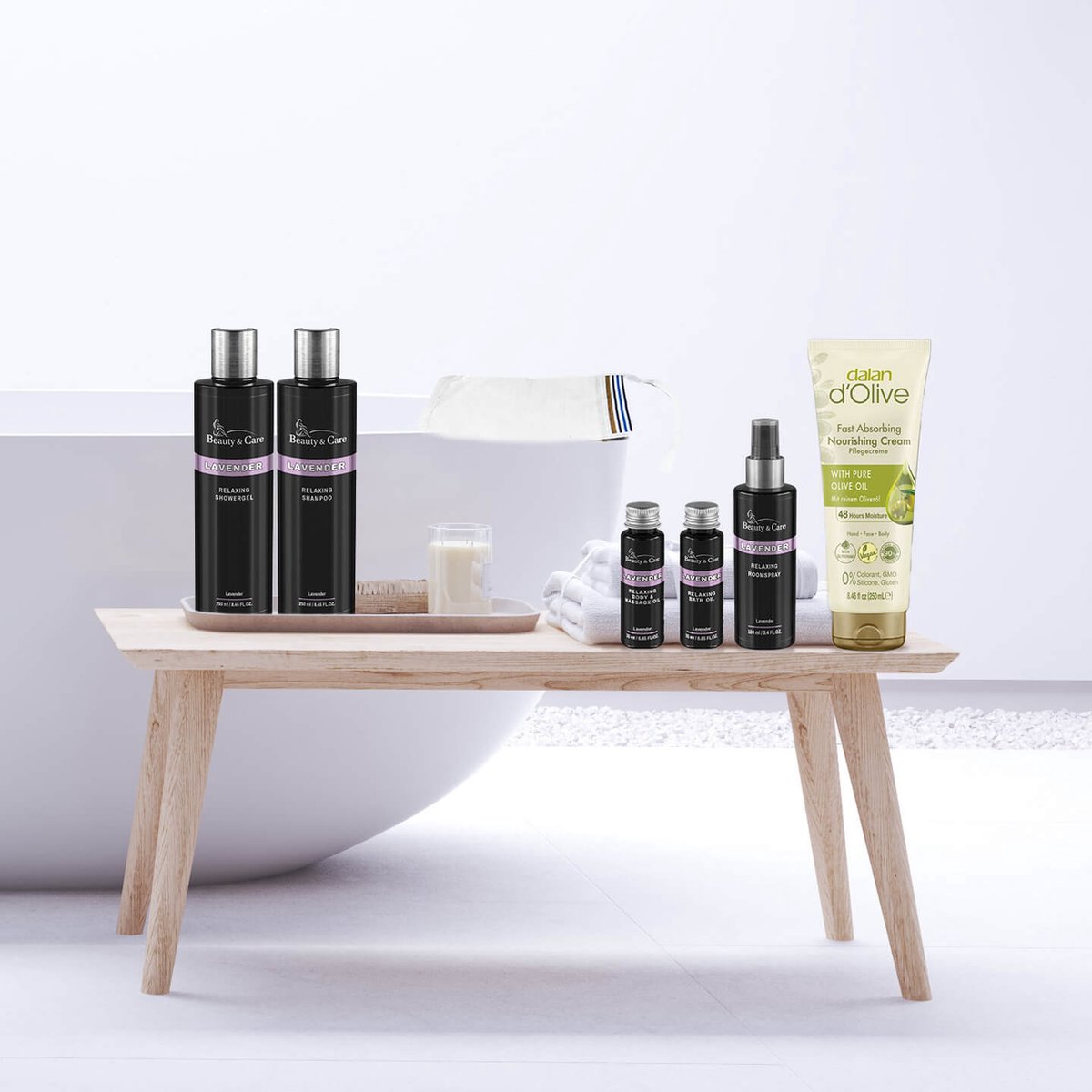 Goedkoopste Beauty & Care - Spa@Home giftset - Lavender - 1 pakket. new