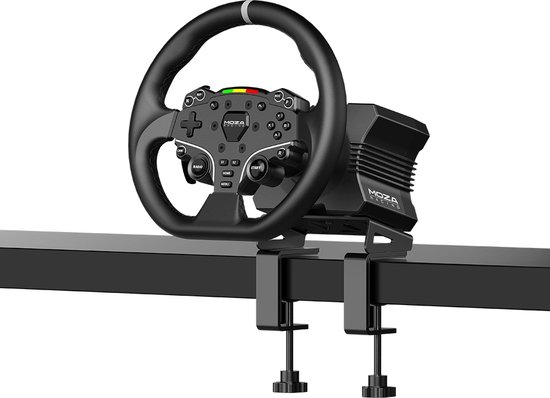 Moza Racing R5 Bundle - Direct Drive Wheel Base - ES Steering Wheel -SR-P Lite Pedals van Moza Racing — afbeelding 3