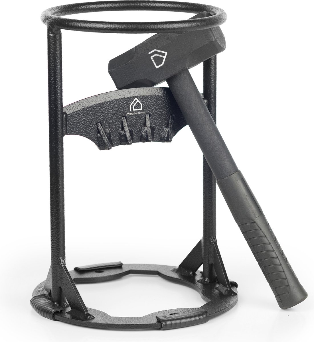 Bol.com MinuteHome® Houtklover - Aanmaakhout Gietijzer Messen Barbecue inclusief Hamer aanbieding