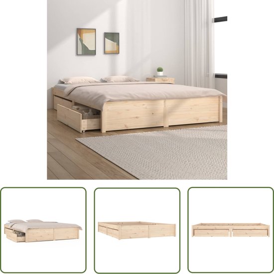 JELUTE Dubbel metalen bedframe 135 x 190 cm met hoofdeinde en voetenplank, stevige basis, metalen lattensteun, wit