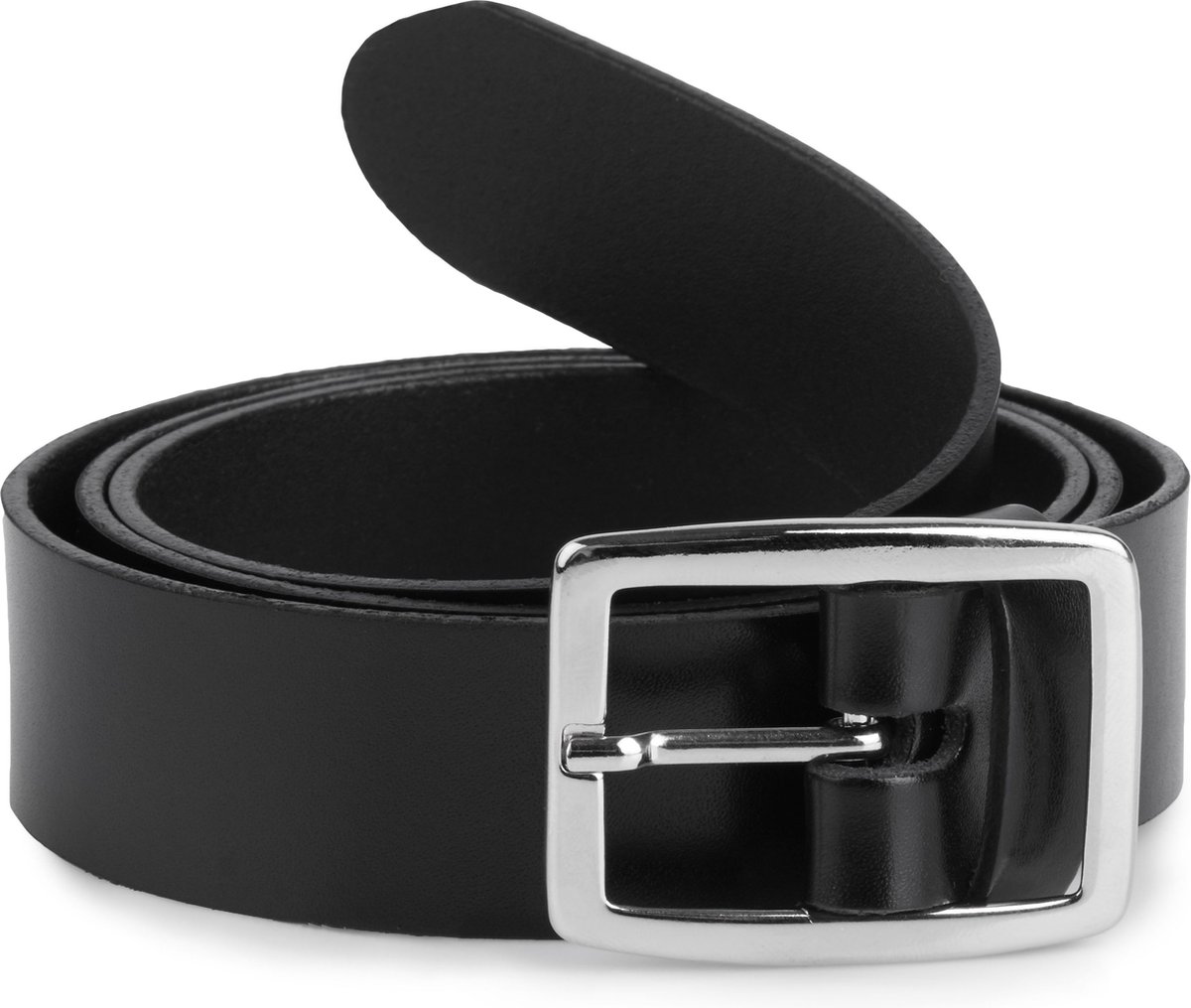 Ladeheid Dames Kledingriem - Riem - Broekriem - Verstelbaar - Leer - MS-EL-D41 - Zwart-2 - 85 cm