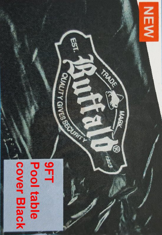 Buffalo pooltafel afdekhoes 9 ft zwart