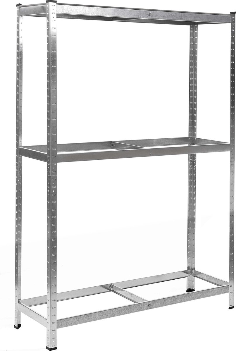 Bandenrek MCW-E36, bandenrek opslagrek zware uitvoering, draagvermogen tot 795kg gegalvaniseerd 180x120x40cm