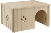 konijnenhuis SIN 33 x 23,6 x 16 cm hout lichtbruin