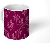 Mok - Koffiemok - Patronen - Abstract - Bloemen - Mokken - 350 ML - Beker - Koffiemokken - Theemok