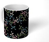 Mok - Koffiemok - Patroon - Plant - Design - Mokken - 350 ML - Beker - Koffiemokken - Theemok