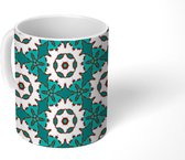 Mok - Koffiemok - Bloemen - Patronen - Abstract - Mokken - 350 ML - Beker - Koffiemokken - Theemok