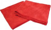 microvezeldoeken exterieur 40 x 40 cm rood 2 stuks