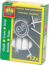 Ses Krijtjes Wit 12 stuks