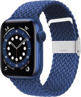 SmartphoneClip® Nylon bandje gevlochten Blauw geschikt voor Apple Watch 42/44/45mm - Apple watch bandje