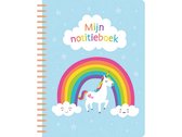 Mijn notitieboek - unicorn blue