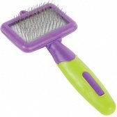 knaagdierborstel 12 x 6 x 2 cm paars/groen