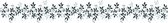 muursticker Climbing Plant 30 x 200 cmÂ vinyl zwart