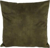 sierkussen Palladium 45 x 10 cm textiel olijfgroen