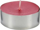 waxinelichtjes rood fruit 2,5 cm wax roze 6 stuks