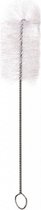 flessenborstel 38 cm RVS/nylon zilver/wit