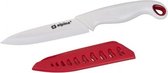kookmes Keramiek wit/rood 24 cm