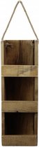 wanddecoratie Connor 15 x 20 x 58 cm hout bruin