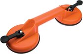 zuignap dubbel 75 kg 36 x 14 cm nylon oranje
