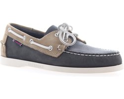Sebago Bootschoenen Docksides Portland Navy Beige - Maat 44 - Heren - Instappers
