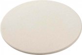 pizzasteen 27 cm keramiek beige