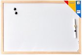 whiteboard 30 x 40 cm hout wit 5-delig