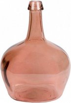 vaas Garaffa Victoria 26 x 19 cm glas roze
