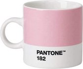 espressokop 120 ml keramiek roze/wit