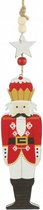 kersthanger notenkraker Lilo 15 cm hout rood