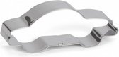 uitsteekvorm Auto 9 cm RVS zilver