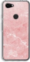Case Company® - Google Pixel 3a hoesje - Roze marmer - Soft Cover Telefoonhoesje - Bescherming aan alle Kanten en Schermrand