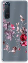 Case Company® - Sony Xperia 5 II hoesje - Mooie bloemen - Soft Cover Telefoonhoesje - Bescherming aan alle Kanten en Schermrand
