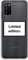 Case Company® - Samsung Galaxy A03S hoesje - Limited edition - Soft Cover Telefoonhoesje - Bescherming aan alle Kanten en Schermrand