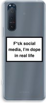 Case Company® - Sony Xperia 5 II hoesje - I'm dope - Soft Cover Telefoonhoesje - Bescherming aan alle Kanten en Schermrand