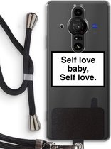 Case Company® - Sony Xperia Pro-I hoesje met Koord - Self love - Telefoonhoesje met Zwart Koord - Bescherming aan alle Kanten en Over de Schermrand