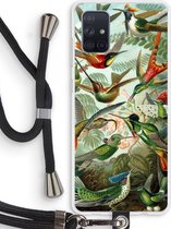 Case Company® - Samsung Galaxy A71 hoesje met Koord - Haeckel Trochilidae - Telefoonhoesje met Zwart Koord - Bescherming aan alle Kanten en Over de Schermrand