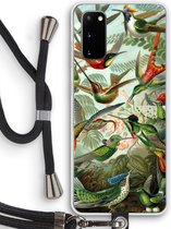 Case Company® - Samsung Galaxy S20 hoesje met Koord - Haeckel Trochilidae - Telefoonhoesje met Zwart Koord - Bescherming aan alle Kanten en Over de Schermrand