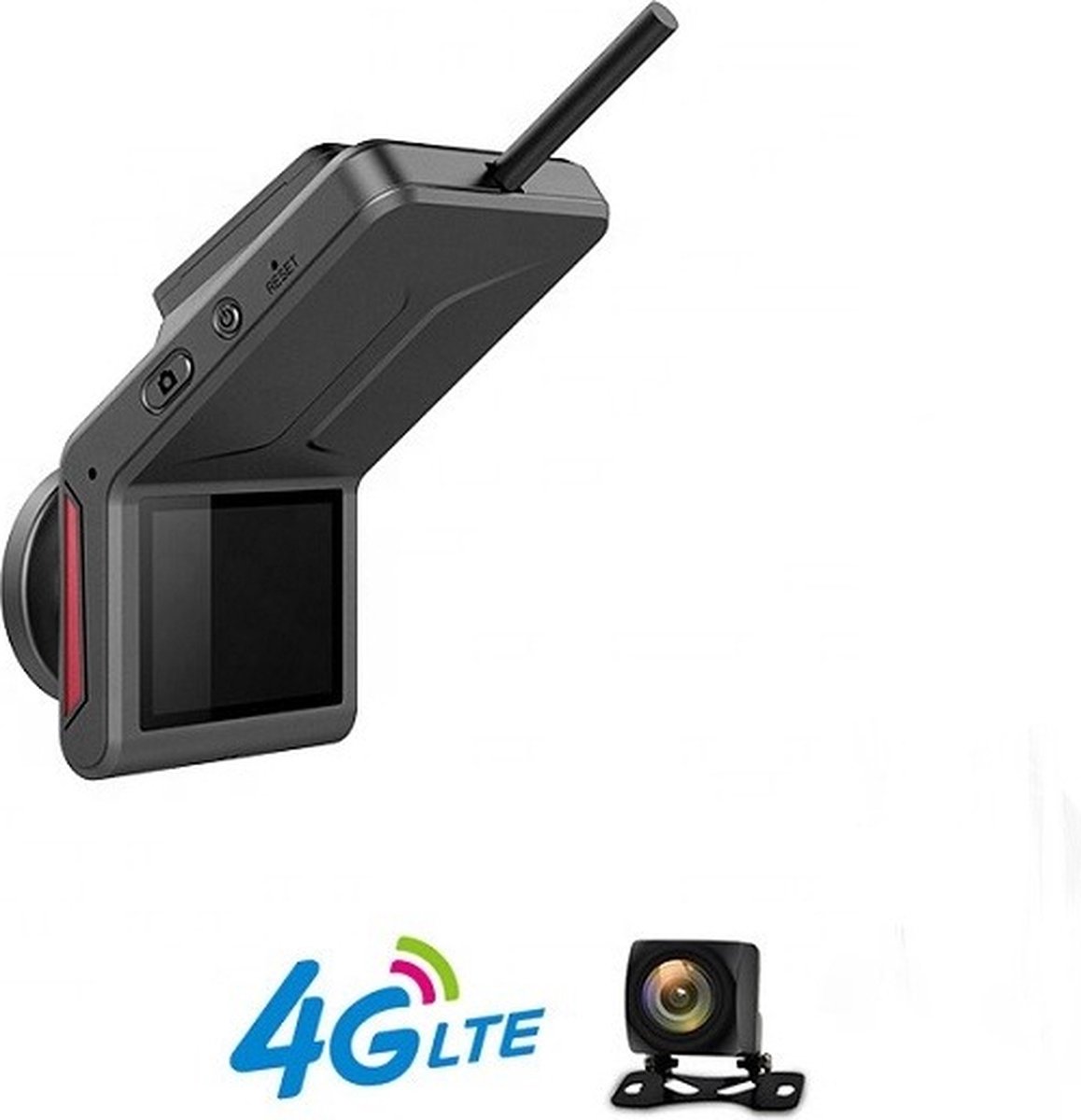 TechU™ Dashcam Voor en Achter Camera – M13 Zwart – Dashboardcamera – 2