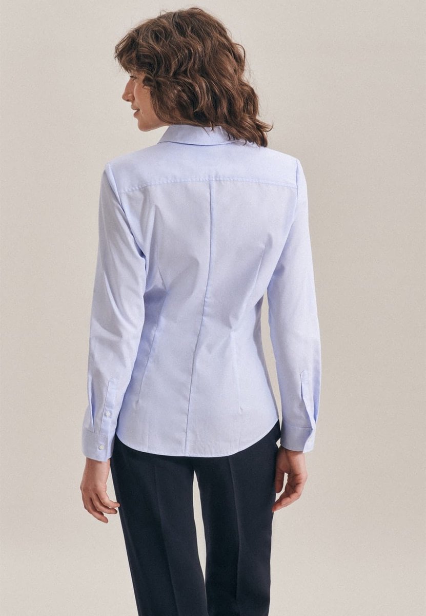 Chemisier Camaïeu Rayé Bleu Et Vert – Taille 36, Col V Ajusté, Manches Longues, Occasion TB État